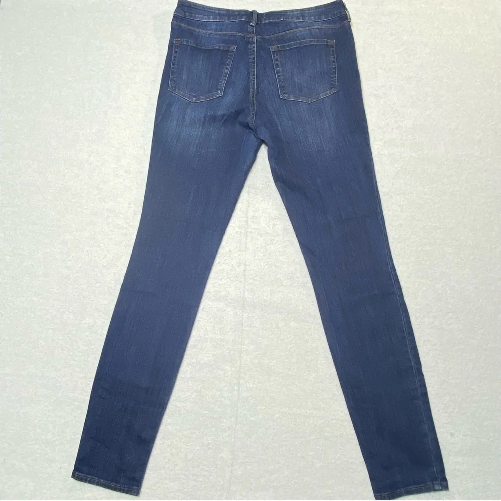 PACSUN Jeans Women's 29L Blue Mid Rise Skinniest Whiskering Stretch Casual Denim - Picture 6 of 13